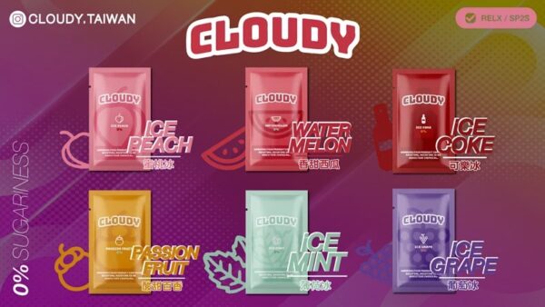 Cloudy煙彈 單顆包裝 繽紛可愛 (通用RELX悅刻一代) 3%