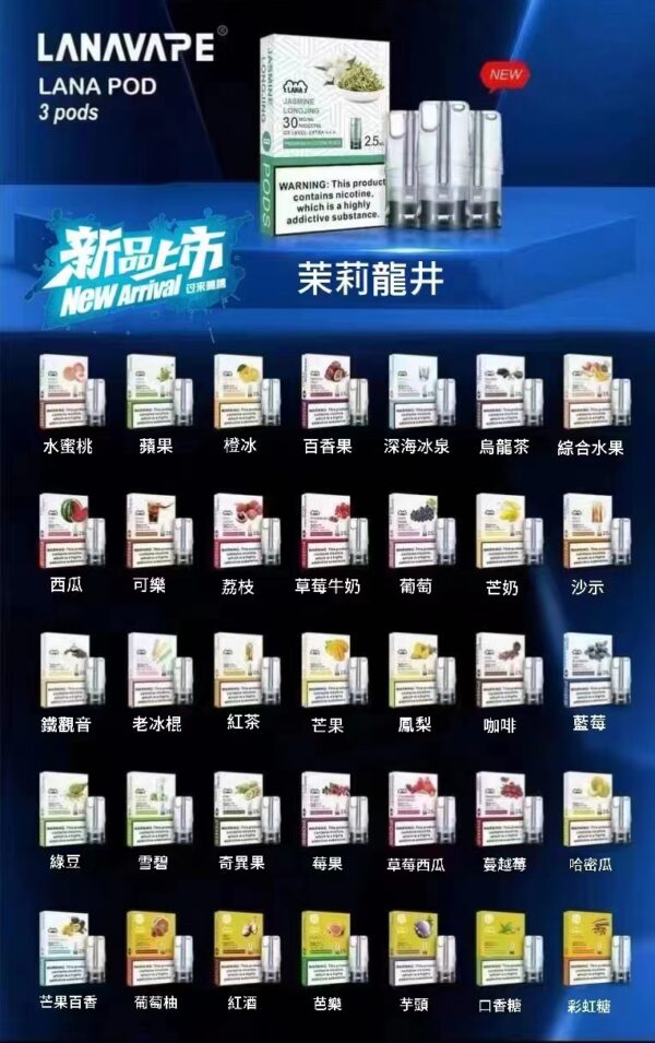 LANA 煙彈 (一盒三入)通用RELX悅刻一代 SP2S ILIA 各式主機 3%