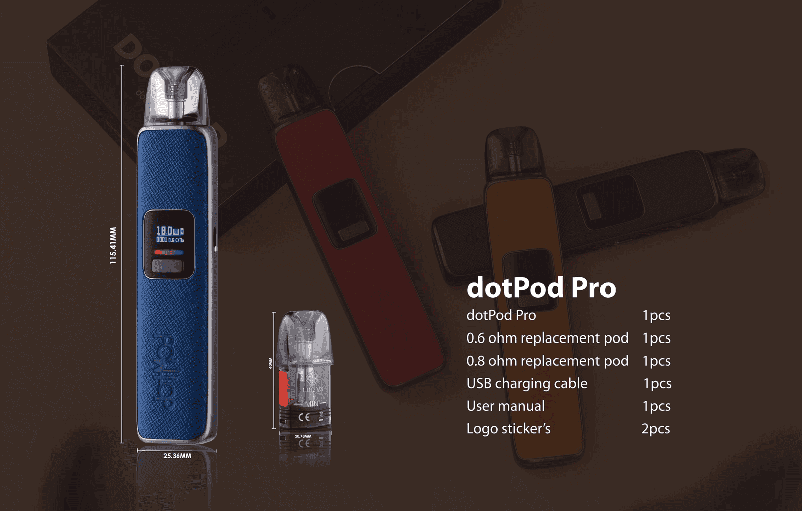 佩特里DOTMOD DOTPOD S PRO 35W電子煙主機空倉煙彈官網:圖片 2